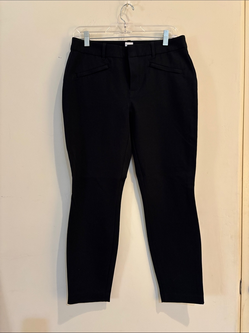 GAP curvy signature skinny ankle Black Dress Jeans cotton/spandex size 8